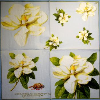 022 Magnolias - 3 ply - (blue) - Ihr
